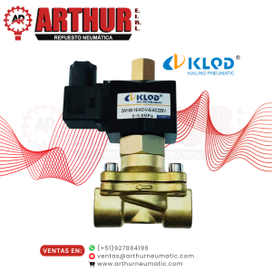 válvula solenoide 2w250 15 no v s n.o 3/4" bronce 220vac – klqd