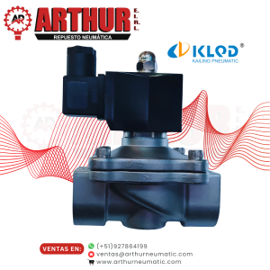 válvula solenoide 2wb250 25 v s n.c 1" inox 12vdc – klqd