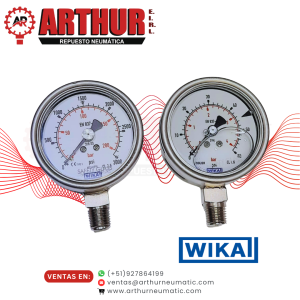 manómetro analógico 2.5" – 0 3000 psi – wika