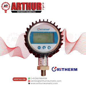 manómetro digital 0–10000 psi 1/4" npt – ritherm