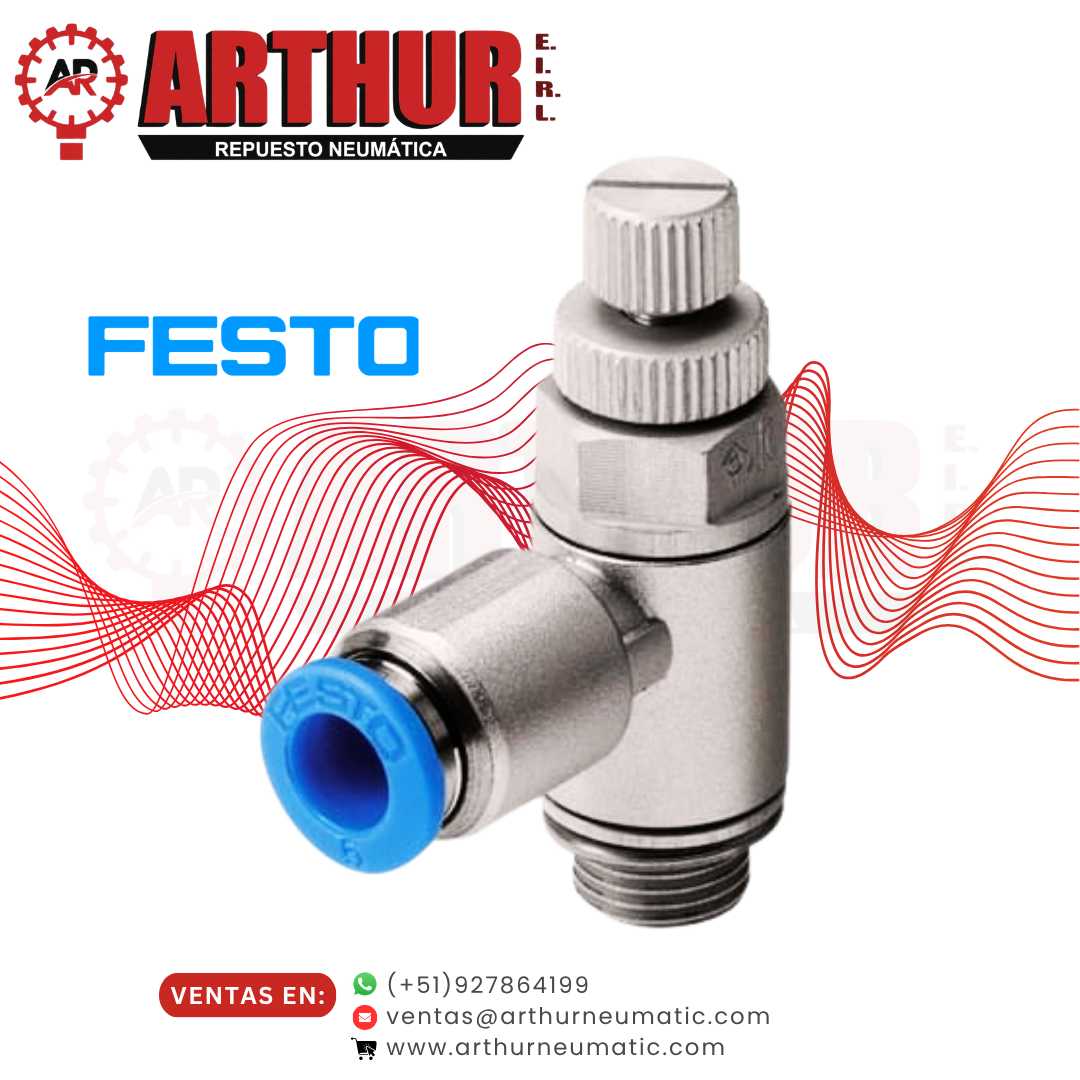válvula de estrangulación y antirretorno grla 1/8 qs 6rs – festo válvula de estrangulación y antirretorno grla 1/8 qs 6rs – festo