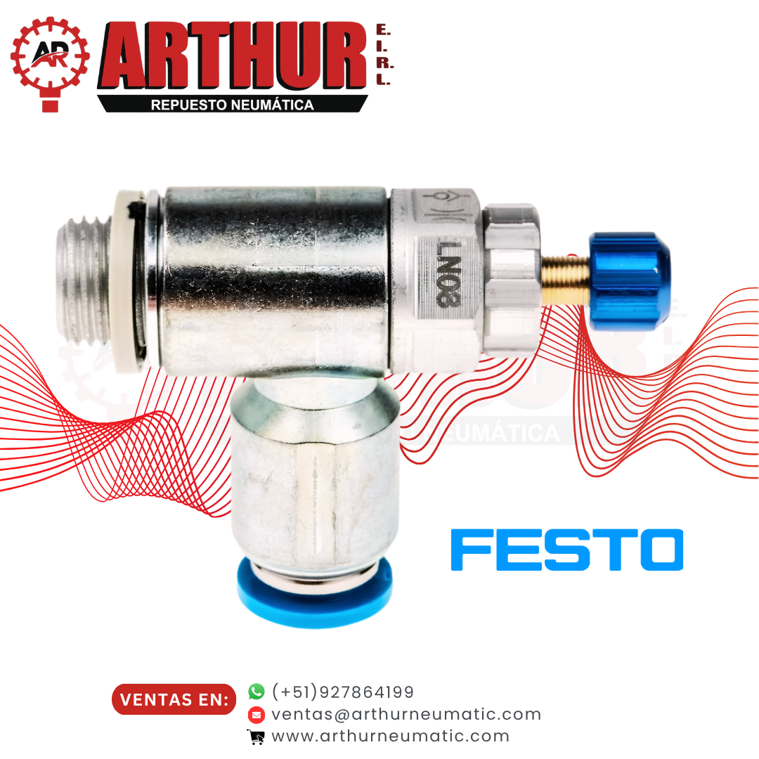 válvula de estrangulación y antirretorno grla 1/8 qs 6rs – festo válvula de estrangulación y antirretorno grla 1/8 qs 6rs – festo