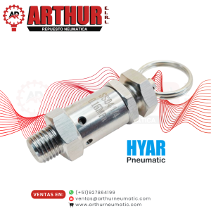 válvula de seguridad 1/4" npt – 16 bar – inox – hyar