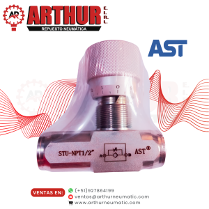 regulador de flujo hidraulico unidireccional 12 ast